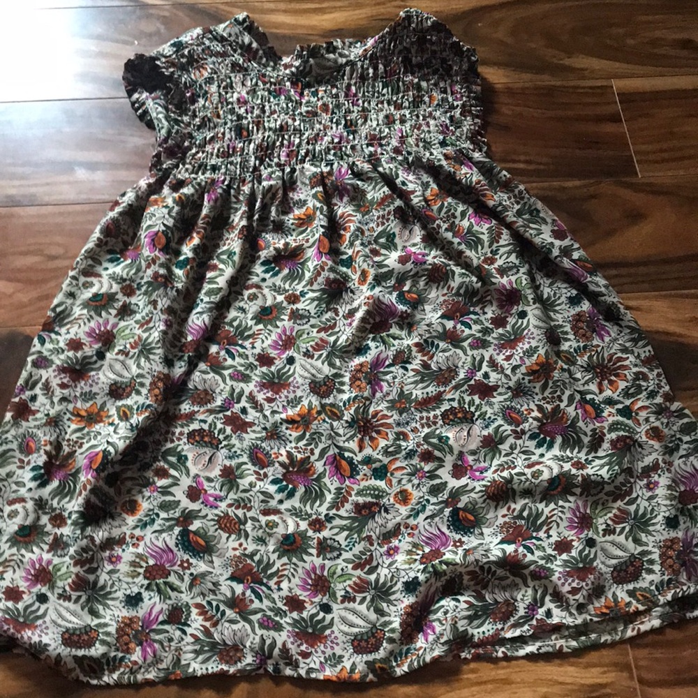 Anthropologie Sleeveless Blouse Floral sz 8